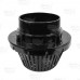 Cast Iron Roof Drain w/ Plastic Dome Strainer, 6" No-Hub