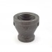 1-1/4" x 3/4" Black Coupling (Imported)