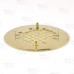 4-1/4" Polished Brass Snap-in Shower Drain Strainer