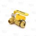 1/2" Sweat (Solder) Brass Ball Valve w/ Hose Drain, Full Port