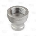 1-1/4" x 3/4" 304 Stainless Steel Reducing Coupling, FNPT threaded