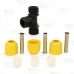 1/2" CTS Compression Tee for Yellow PE Gas Pipe