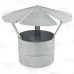 7" Galvanized Rain Cap (Shanty Cap), 24 GA..