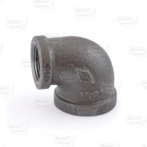 1-1/2" x 1" Black 90° Elbow (Imported)