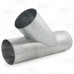 8" Galvanized Flue Wye, 24" Length, 24 GA..