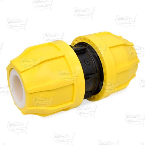 2" IPS Compression Coupling for SDR-11 Yellow PE Gas Pipe