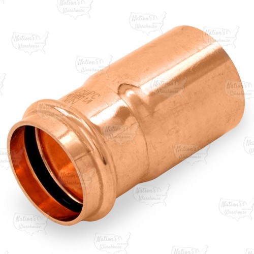 1-1/2" FTG x 1-1/4" Press Copper Reducer, Imported