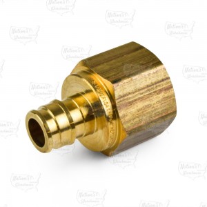 1/2" PEX x 3/4" Female Threaded F1960 Adapter, LF Brass