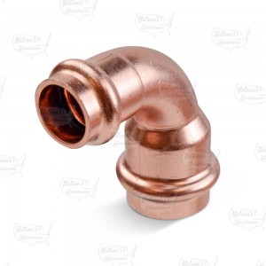 3/4" x 1/2" Press Copper Reducing 90° Elbow, Imported