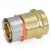 1" PEX Press x 1" ProPress Adapter, Lead-Free Bronze