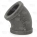 1-1/2" Black 45° Elbow (Imported)