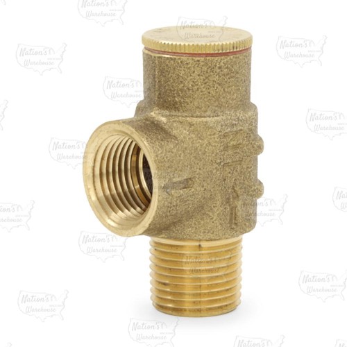 1/2'' Pressure Relief Valve, MNPT 1/2'' x FNPT 1/2'', set at 75, LF