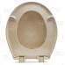 Bemis 200E4 (Bone) Premium Plastic Soft-Close Round Toilet Seat