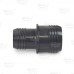 2" x 1-1/2" Barbed Insert PVC Reducing Coupling, Sch 40, Gray