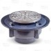 High-Capacity, Round PVC Shower Tile/Pan Drain w/ Matte St. Steel Strainer, 3" Hub