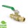 1/2" Press Brass Ball Valve, Full Port (Lead-Free)