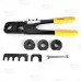 PEX Crimp Tool Kit for sizes 1/2", 5/8", 3/4" & 1"