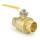 1-1/2” Sweat (Solder) Brass Ball Valve, Full Port