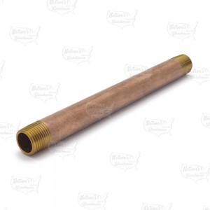 1/2" x 12" Brass Pipe Nipple