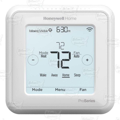 T6 Pro Smart Wi-Fi Programmable Thermostat, 2H/2C Conventional or 3H/2C Heat Pump + Aux. Heat