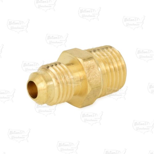 1/4" Flare x 1/4" Male NPT Threaded Brass Adapter