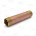 1-1/4" x 8" Brass Pipe Nipple