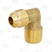 3/8" Flare x 3/8" MNPT Brass 90° Elbow