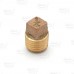 1/4" MPT Square-Head Brass Plug, Lead-Free