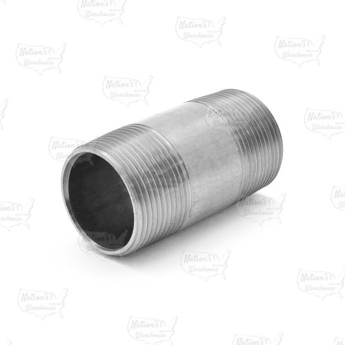 1-1/4" x 3" Stainless Steel Pipe Nipple