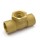 Matco Norca CTF0404LF 3/4" C x 3/4" C x 3/4" Female Thread Cast Brass Adapter Tee, Lead Free