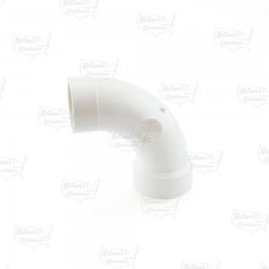 1-1/2" PVC DWV 90° Long Turn Street Elbow