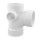 4" PVC DWV Sanitary Tee w/ 2" Left Side Inlet