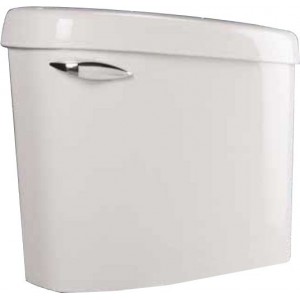 Liberty Pumps ASCENTII-TW Toilet Tank and Lid, Insulated w/ Flush Valve Kit, White