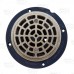 Round PVC Shower Tile/Pan Drain w/ Brushed Bronze Strainer, 2" Hub x 3" Inside Fit (less test plug)