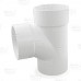 6" PVC DWV Sanitary Street Tee (Spigot x Socket x Socket)