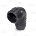 1-1/4" Barbed Insert x 1-1/4" Male NPT 90° PVC Elbow, Sch 40, Gray