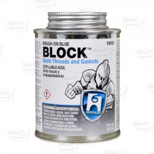 Block Thread & Gasket Sealant w/ Brush Cap, 8 oz (1/2 pint)