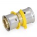 1/2" PEX x 1/2" PEX Press Coupling, Lead-Free Bronze