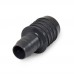 1-1/2" x 1" Barbed Insert PVC Reducing Coupling, Sch 40, Gray