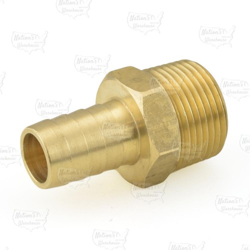 5/8” Hose Barb x 3/4” Male Threaded Brass Adapter