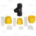 1" x 1" x 3/4" IPS Compression Tee for SDR-11 Yellow PE Gas Pipe