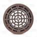 High-Capacity, Round PVC Shower Tile/Pan Drain w/ Oil Rubbed Bronze Strainer, 3" Hub