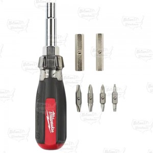 13-in-1 Cushion Grip Screwdriver & Nut Driver w/ Bits