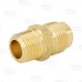 1/2" Flare x 3/8" Male NPT Threaded Brass Adapter