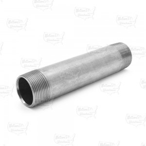 1-1/4" x 8" Stainless Steel Pipe Nipple