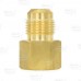 1/2" Flare x 1/2" Female NPT Threaded Brass Adapter