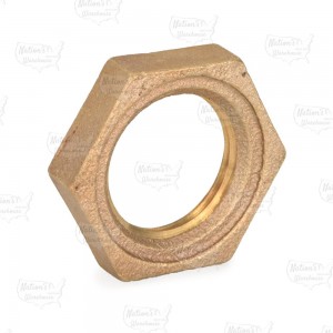 1" FPT Brass Locknut, Lead-Free