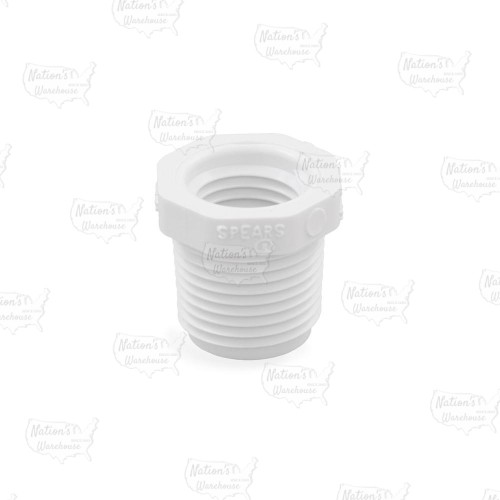 3/8" x 1/4" PVC (Sch. 40) MIP x FIP Bushing