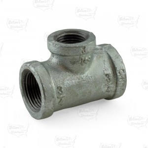 3/4" x 3/4" x 1/2" Galvanized Reducing Tee