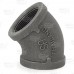 1-1/2" Black 45° Elbow (Imported)